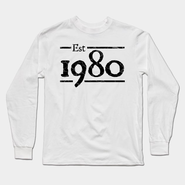 Est 1980 birthday Long Sleeve T-Shirt by PlusAdore